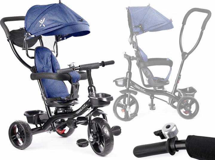 Produktbild NoName Rowerek trojkolowy Trike Fix Lite granatowy