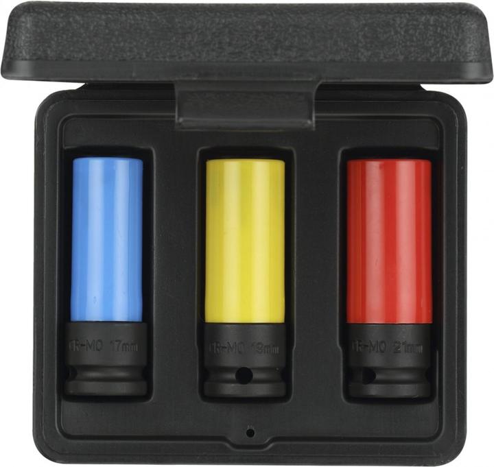Produktbild Gedore Red red R63043003 Kraftschrauber-Steckschlüssel-Satz 1/2 3-teilig (19 mm, 21 mm, 18 mm, 17 mm, 20 mm)
