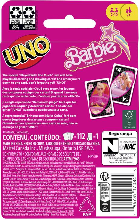 Produktbild Mattel Games Barbie The Movie (Englisch)