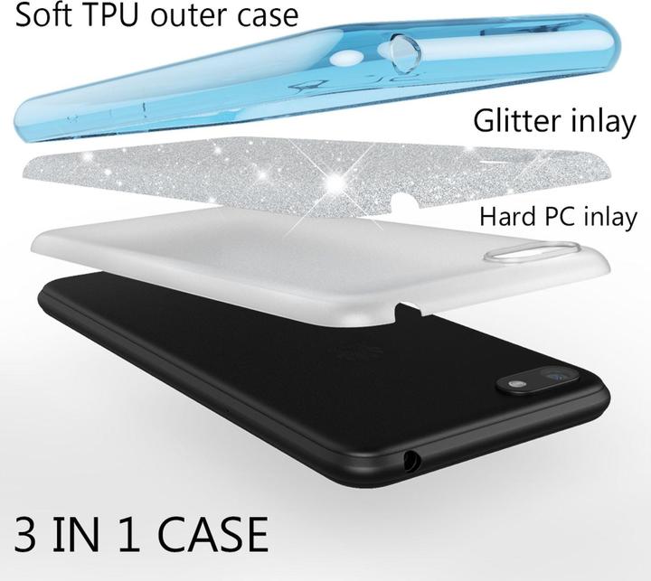 Actual product image Nalia Glitter cover (Huawei Y5 (2018))