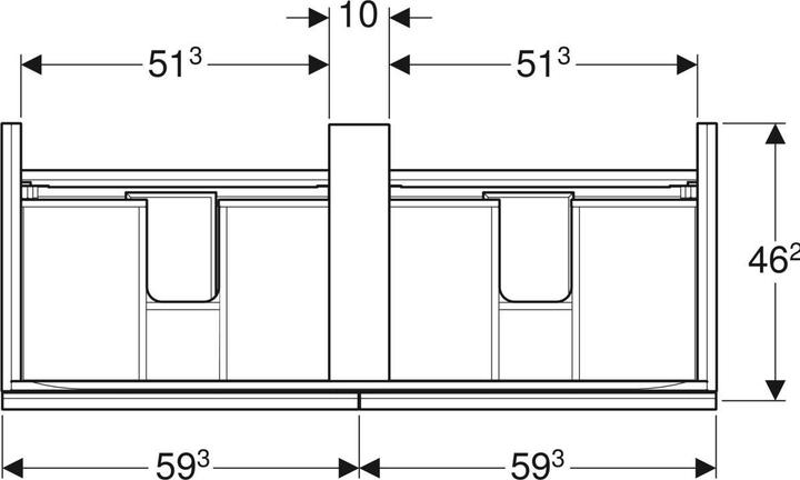 Immagine prodotto Geberit 500.613.16.1 (119 x 47,5 x 53,5 cm)
