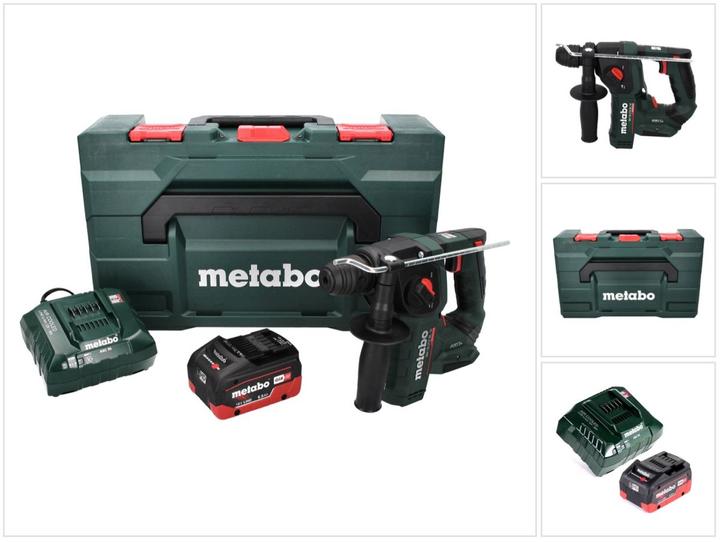 Produktbild Metabo BH 18 LTX BL 16 Akku Bohrhammer 18 V 1.3 J SDS-plus Brushless + 1x Akku 5,5 Ah + Ladegerät + (Akkubetrieb)