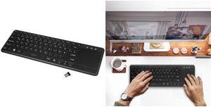 Produktbild LogiLink Tastatur Wireless mit Touchpad, 2,4 GHz, schwarz (DE, Kabellos)