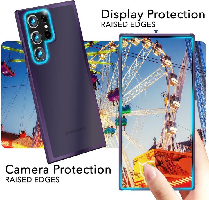 Produktbild Nalia Semi-Transparente Hybrid Hülle mit Schutzrahmen (Samsung Galaxy S24 Ultra)