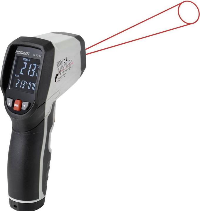 Actual product image Voltcraft IR 110-6C Infrared precision thermometer Optics 6:1 0 - 110 °C