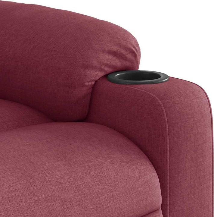 Image du produit VidaXL Fauteuil de massage vin rouge tissu