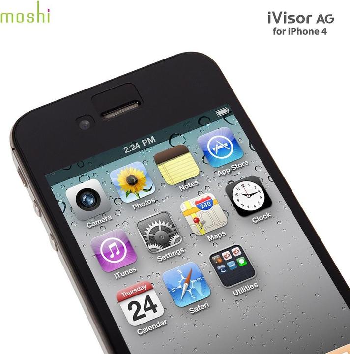 Produktbild Moshi iVisor AG Screen Protector for iPhone 4/4S (1 Stück, Apple iPhone 4, Apple iPhone 4s)