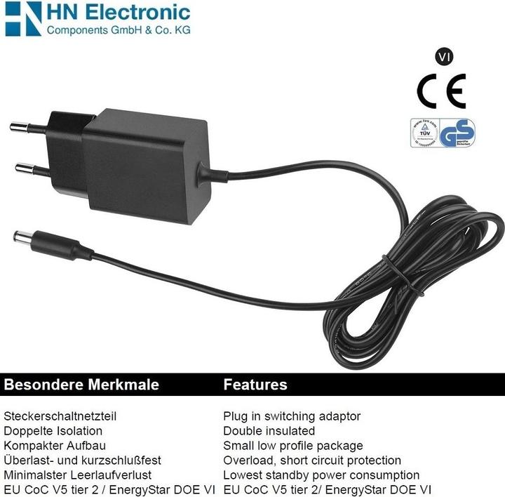 Actual product image Gequdio HN-Power power supply compat. for Yealink,Snom,FAV