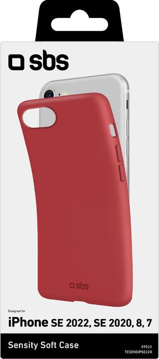 Actual product image SBS Sensity Cover for iPhone SE 2022/SE 2020/8/7 cherry red (Apple iPhone SE (2nd Gen), Apple iPhone SE (3rd Gen))