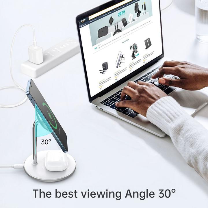 Immagine prodotto Choetech Caricabatterie wireless Qi (15 W)