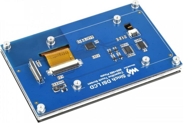 Actual product image WaveShare 5inch Capacitive Touch Display for Raspberry Pi, DSI Interface, 800×480