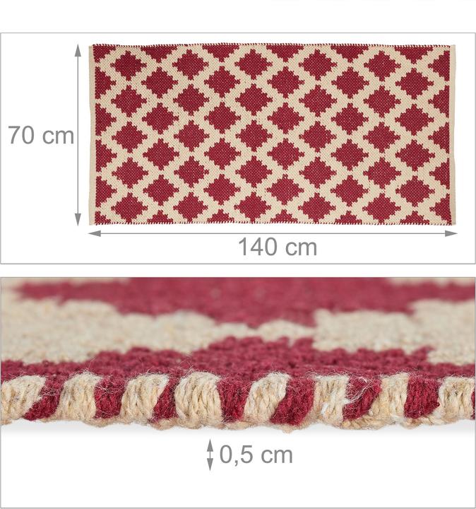 Actual product image Relaxdays Läufer (70 x 140 x 0.5 cm)