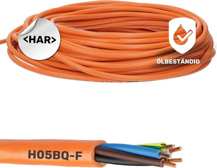 Produktbild Lapp 10 Meter 0013601 ÖLFLEX 550 P / H05BQ-F 3x0,75 mm² Anschlusskabel mit Schutzleiter I für Baumas (10 m)