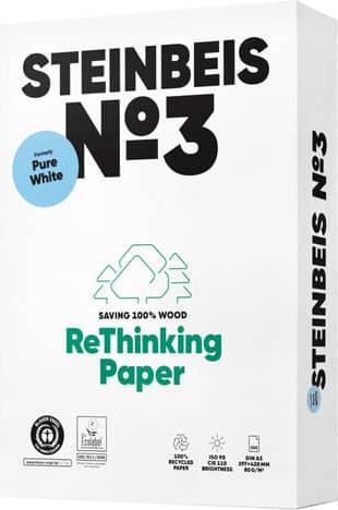 Produktbild Steinbeis Kopierpapier No.3 Rec. 80g weiss A3 500Bl (80 g/m², 500 x, A3)