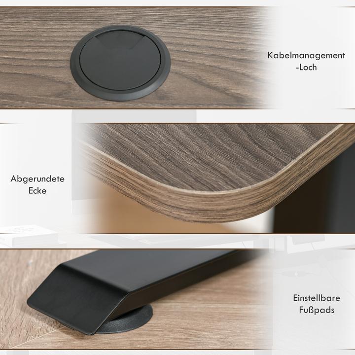 Immagine prodotto Vinsetto Tavolo PC (140 x 116 x 70 cm)