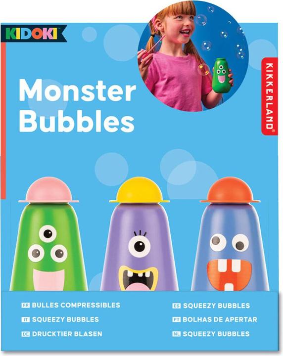 Actual product image Kikkerland Kidoki Monster Bubbles - (KID53-A)