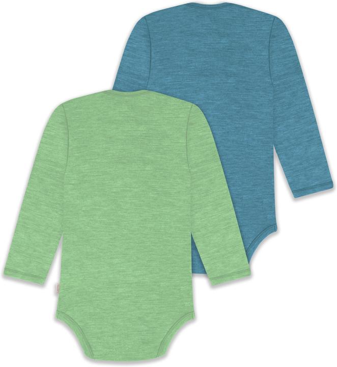 Produktbild Normani 2er Pack Baby Merino Body Langarm „Auckland" - 9381 (62)