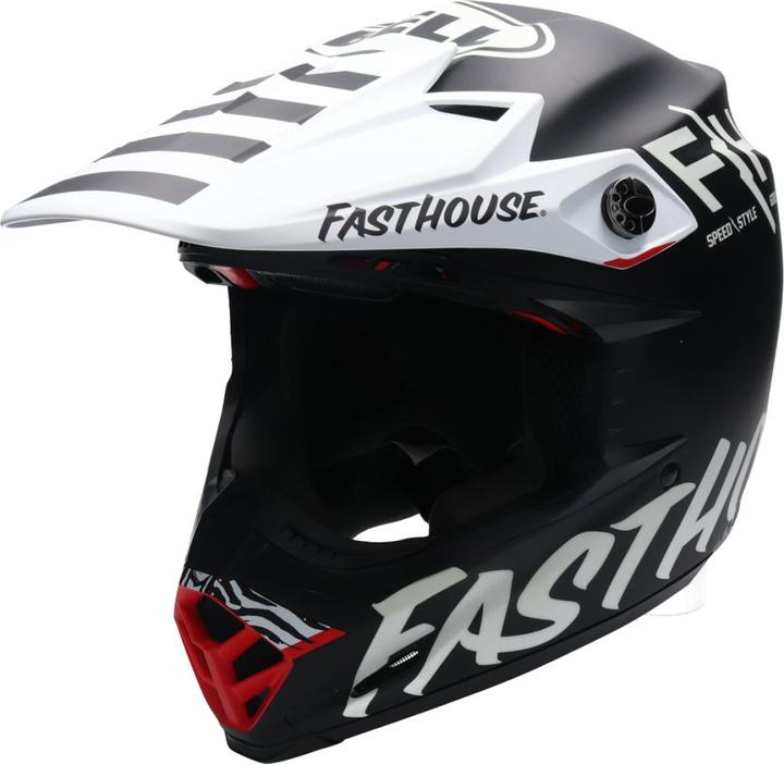 Bell MOTO-9S FLEX FASTHOUSE CREW MX-Helm matt schwarz-weiss L (L)