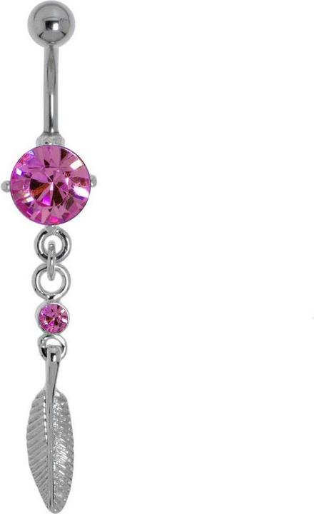 Actual product image Bijouteria Bellypiercing (Stainless steel, Brass, Crystal)