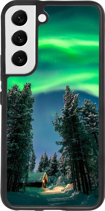 Actual product image PhoneLook Cover Silicone Black Winter 22 Northern Lights (Samsung Galaxy S22)