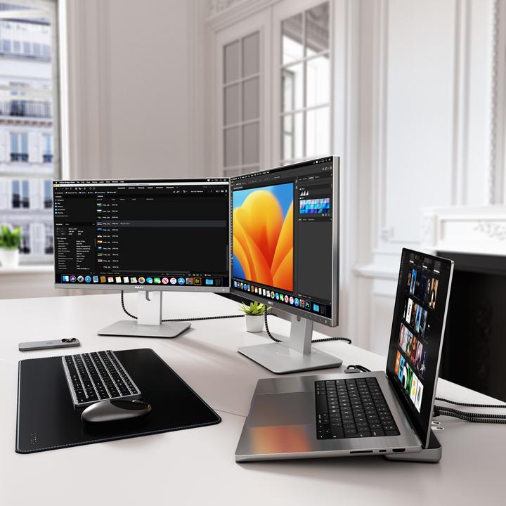 Actual product image Satechi Dual Dock Stand (USB-C, 9 Ports)