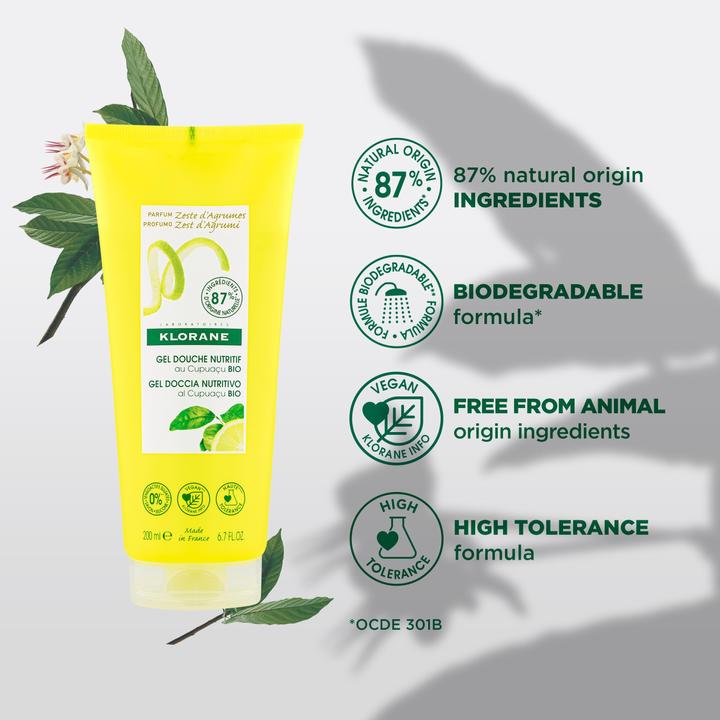 Immagine prodotto Klorane Gel doccia alla scorza di agrumi (200ml) (200 ml)