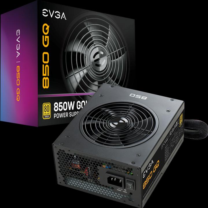 Actual product image EVGA Power supply unit 850 GQ 850 W, 80 PLUS Gold, fully modular (850 W)