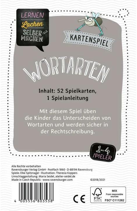 Produktbild Ravensburger Kartenspiel Wortarten (Deutsch)