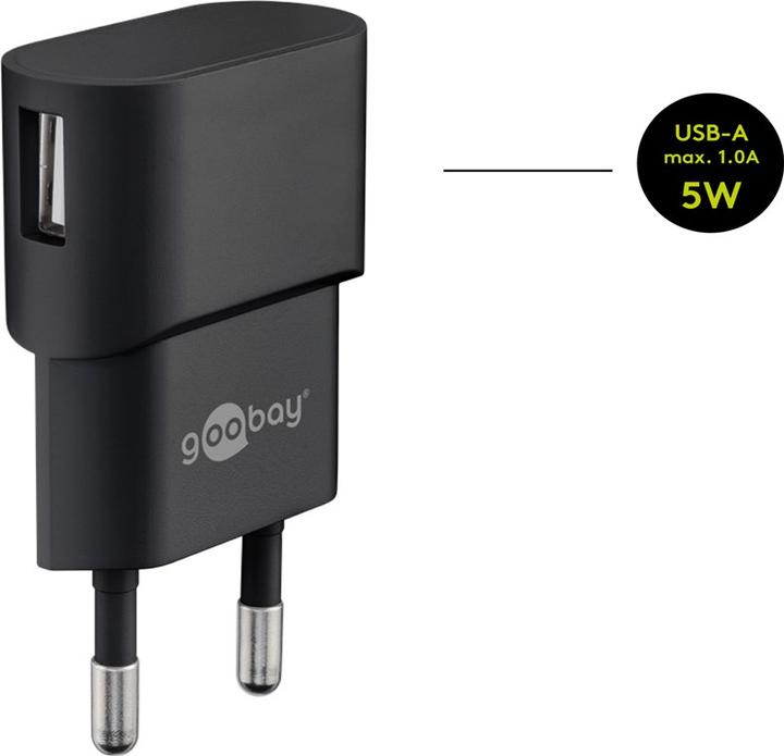 Produktbild Goobay USB-A Ladegerät mit USB-C Kabel (5 W)