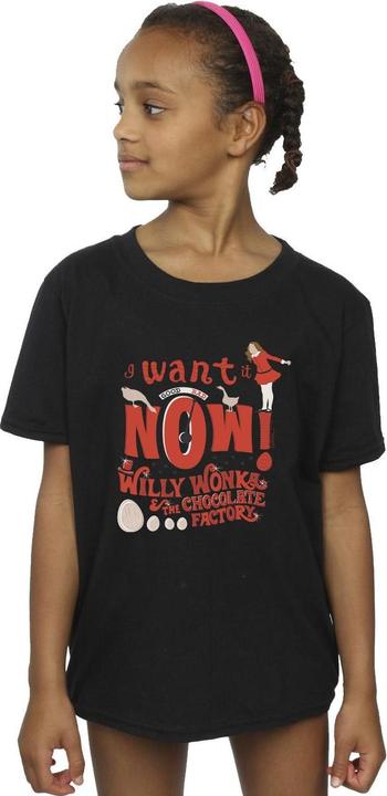 Immagine prodotto Willy Wonka & the Chocolate Factory Verruca Salt I Want It Now Maglietta Ragazze (140, 146)
