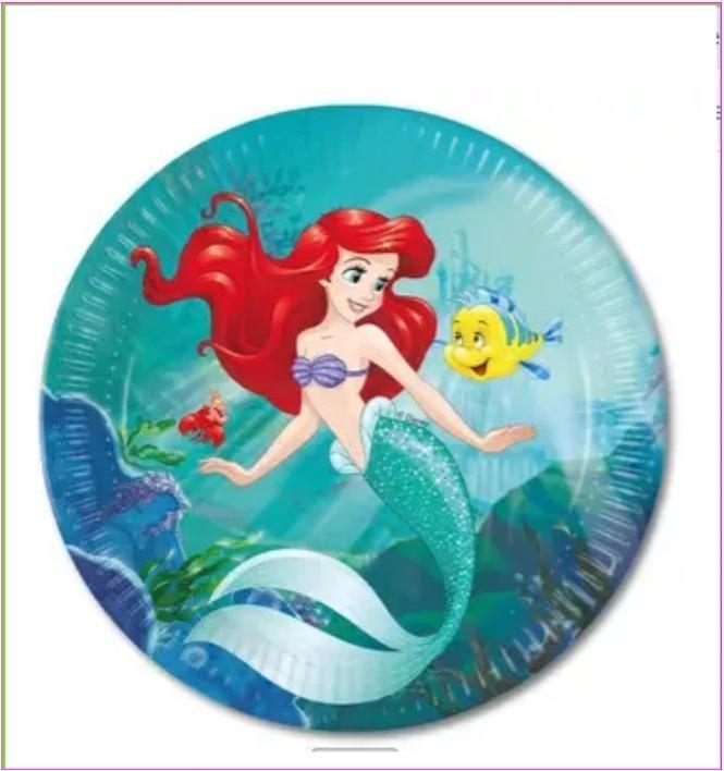 Actual product image Procos Disney princess cake plate Ariel