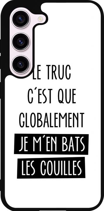 Produktbild PhoneLook Hülle Silikon schwarz Le truc globalement bats les couilles (Samsung Galaxy S23)