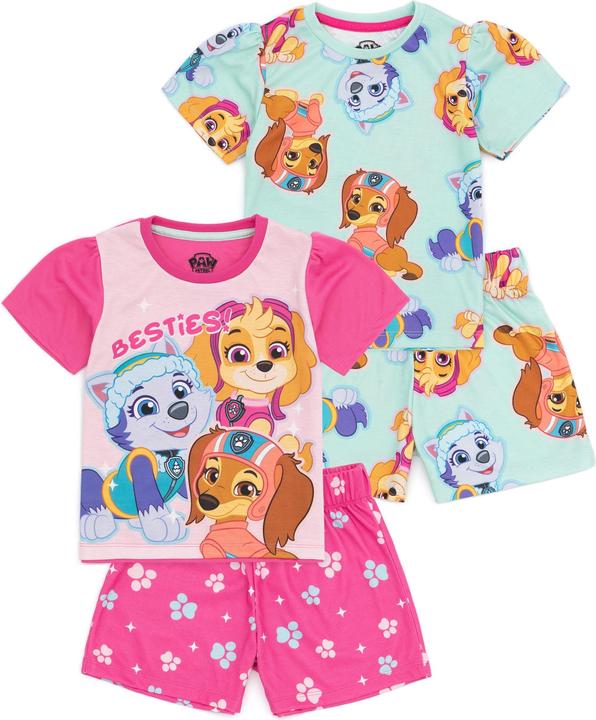 Paw Patrol Schlafanzug mit Shorts Mädchen (2erPack)