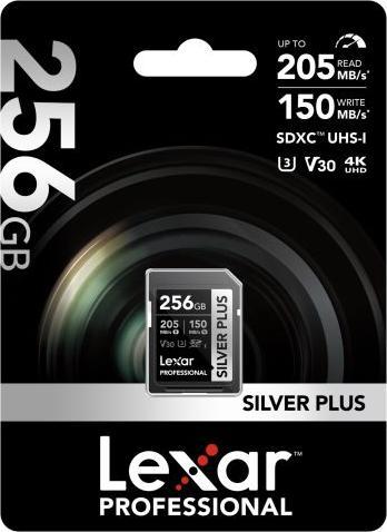 Produktbild Lexar SILVER Plus UHS-I SDXC 256GB (256 GB, SDXC, U3, UHS-I)