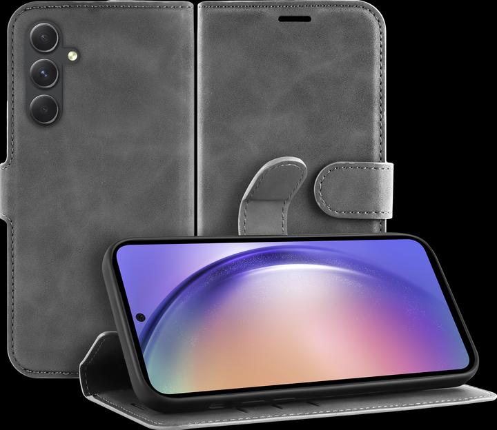 Produktbild Cazy Premium-Geldbörsen-Etui für Samsung Galaxy A55, Magnetisches Geldbörsen-Etui, Kartenfächer, Ständer (Samsung Galaxy A55)