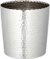 Cepewa Übertopf, silber mit Wellenkante, gehämmert, L, ca