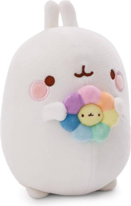 Produktbild NICI 61164 Kuscheltier MOLANG mit Regenbogenblume 16cm in (16 cm)