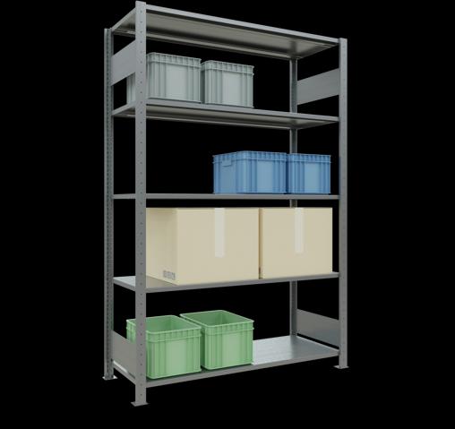 Actual product image Schulte Lagertechnik MULTIplus150 basic racking system with length ledgers