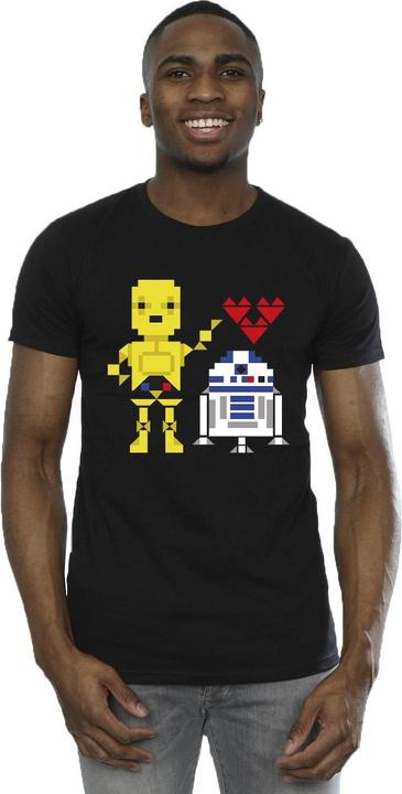 Actual product image Star Wars Mens Heart Robot T-Shirt (M)