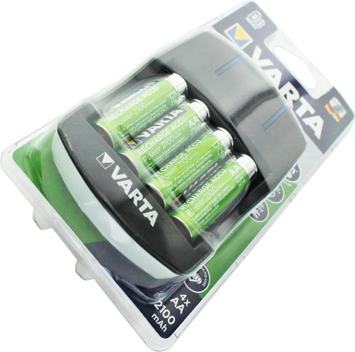 Immagine prodotto Varta Easy Energy Stecker-Ladegerät inklusive 4 Stück Mignon AA Ready2use 2100mAh Akku (4 pz., 2100 mAh, Batteria + Caricabatterie)