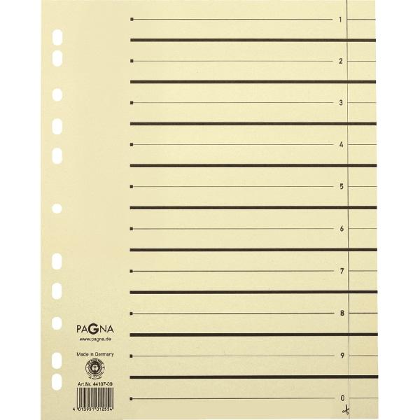 Produktbild Pagna Trennblätter A4 beige Pack 10 tgl.