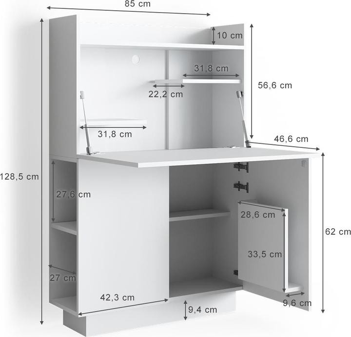 Produktbild Vicco Alena (85 x 27 x 119 cm)