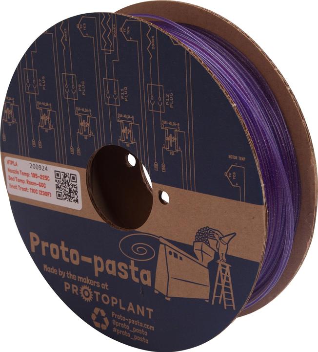 Produktbild Proto-pasta Filament HTPLA Nebula Multicolor 1.75mm 500g (TPLA, 1.75 mm, 500 g, Violett)