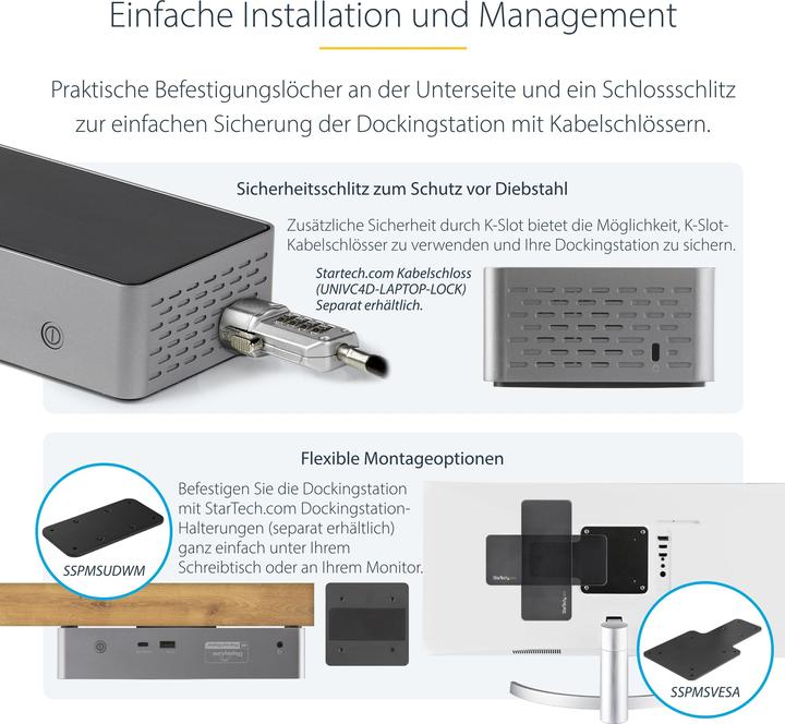 Actual product image StarTech DK31C4DPPDUE (USB-C, 14 Ports)