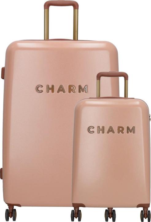 Actual product image Charm London Nice Travel Luggage set - 2 -piece - TSA Slot - Pink (95 l, L (90 - 115l))