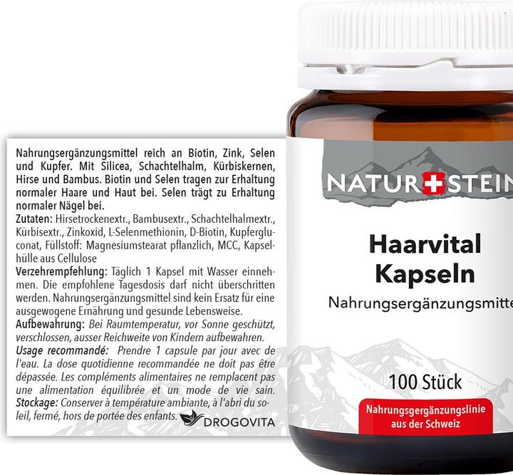 Image du produit Naturstein Vital pour les cheveux (100 pièce(s), Capsules, 151 g)