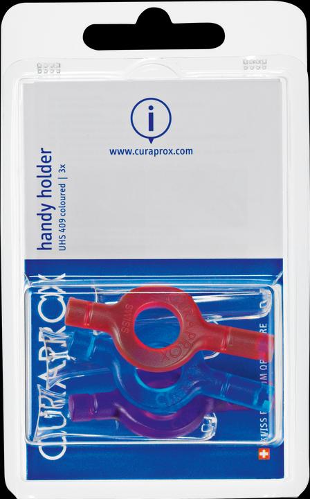 Produktbild Curaprox Halter Handy, blau (3 x, 3 mm)