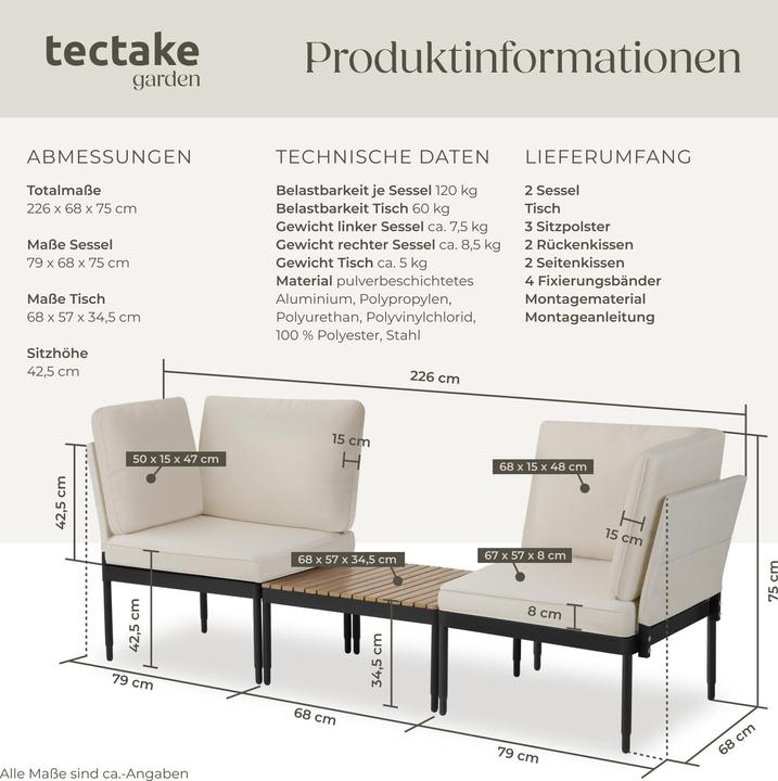 Actual product image tectake Magaluf