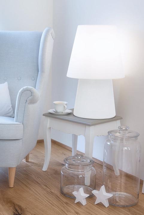 Image du produit 8 seasons design Lampadaire lumineuse Blanc Chaleureux - 60cm - Lampe extérieur/intérieur avec prise - 8 seasons desi (800 lm, E27)