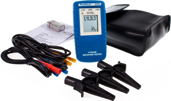 Image du produit Peaktech P 2530 Indicateur de sens de rotation (CAT III 600V)